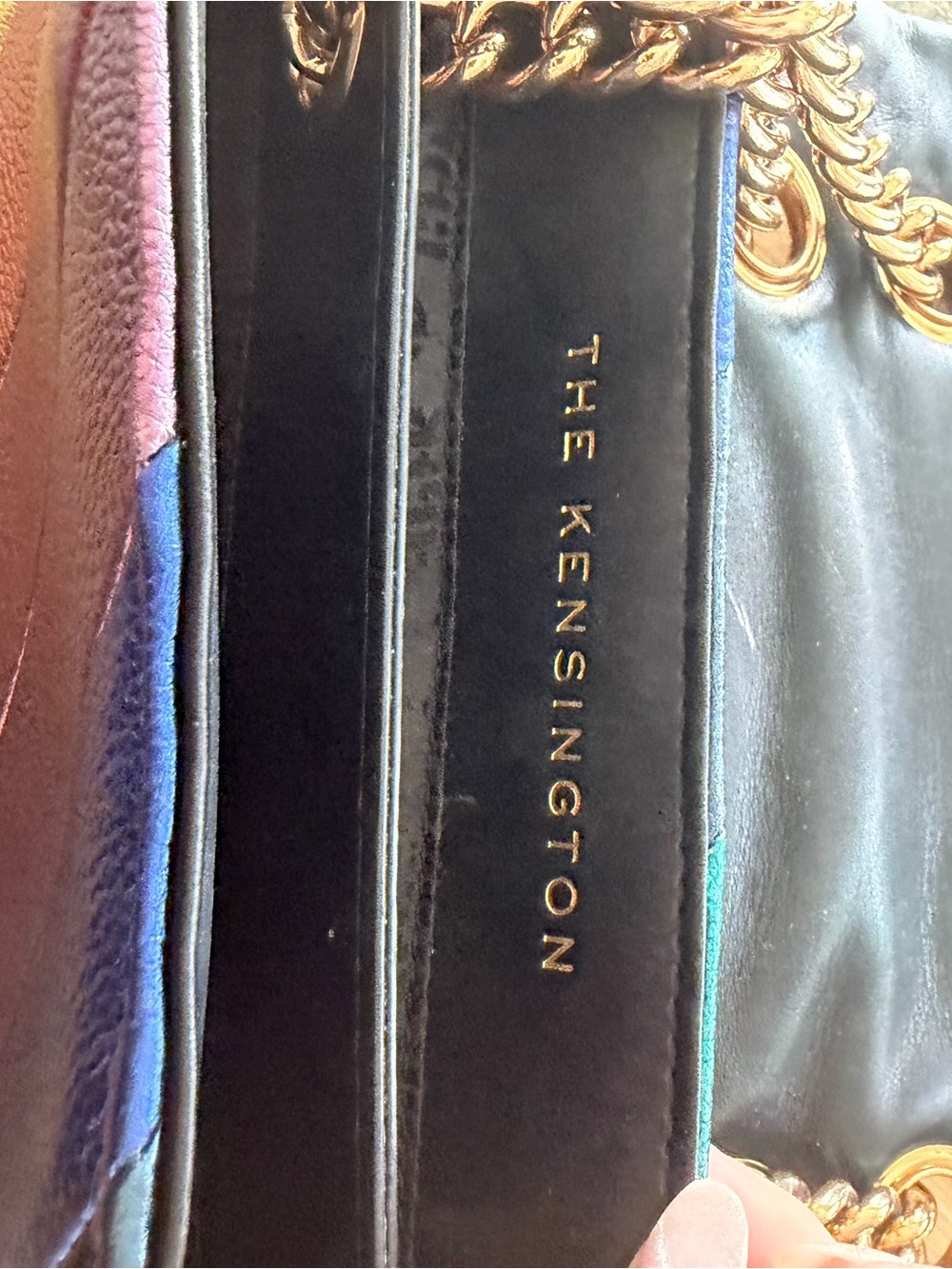 Rainbow Striped Leather Crossbody Bag - Multicolor fall / winter Kurt Geiger - Picture 7 of 8